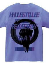 HUSTLE EVERYDAY BLUE