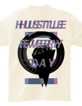 HUSTLE EVERYDAY BLUE