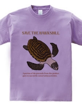 Hawksbill [Front Print] (Conservation activity 100 yen donat