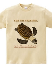 Hawksbill [Front Print] (Conservation activity 100 yen donat