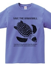 Hawksbill monochrome [front print] (100 yen donation item fo