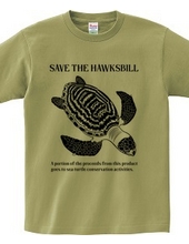 Hawksbill monochrome [front print] (100 yen donation item fo