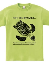 Hawksbill monochrome [front print] (100 yen donation item fo