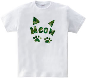 【Meow】迷彩＆ジグソーパズル / グリーン
