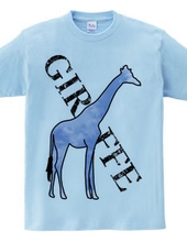 Giraffe in the blue sky