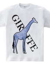 Giraffe in the blue sky