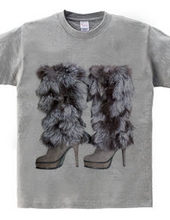 Fur boots