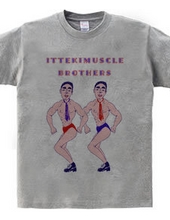 Muscle pun design "Iteki Muscle Brothers"