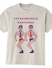 Muscle pun design "Iteki Muscle Brothers"