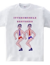 Muscle pun design "Iteki Muscle Brothers"