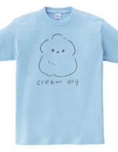 cream dog