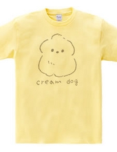 cream dog
