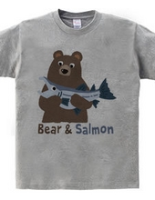 Bear-san and Salmon_Colorful