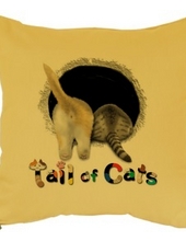 Tail of Cats クッションカバー (両面プリントです)