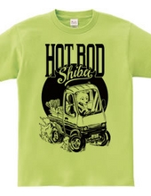 Hot Rod Shiba (Monochrome)