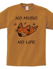 NO MUSIC NO LIFE 茶トラ白ねこちゃん