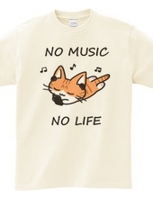 NO MUSIC NO LIFE 茶トラ白ねこちゃん