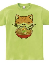 Ramen Cat Brown Tiger White Cat Ver