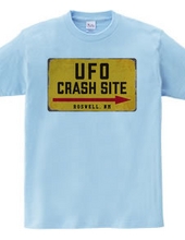 UFO墜落現場（ロズウェル・ニューメキシコ）【おもしろ標識】ヴィンテージ・レトロ看板