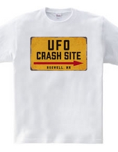 UFO墜落現場（ロズウェル・ニューメキシコ）【おもしろ標識】ヴィンテージ・レトロ看板