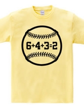 6 + 4 + 3 = 2 (643 double plays) [Baseball Design]