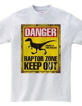 Raptor Warning Signs [Funny Signs] Dinosaur Vintage Retro Si