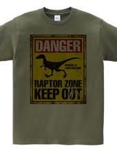 Raptor Warning Signs [Funny Signs] Dinosaur Vintage Retro Si