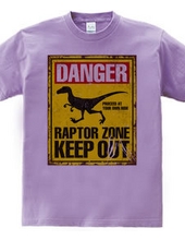 Raptor Warning Signs [Funny Signs] Dinosaur Vintage Retro Si