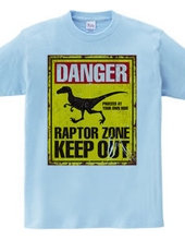 Raptor Warning Signs [Funny Signs] Dinosaur Vintage Retro Si