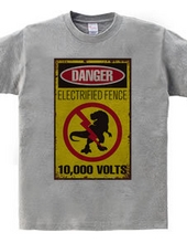 Electric Fence Warning Signs for Dinosaurs [Funny Signs] Din