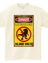 Electric Fence Warning Signs for Dinosaurs [Funny Signs] Din