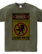 Electric Fence Warning Signs for Dinosaurs [Funny Signs] Din