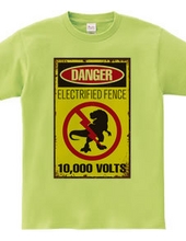 Electric Fence Warning Signs for Dinosaurs [Funny Signs] Din