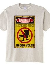 Electric Fence Warning Signs for Dinosaurs [Funny Signs] Din