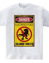 Electric Fence Warning Signs for Dinosaurs [Funny Signs] Din