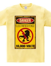 Electric Fence Warning Signs for Dinosaurs [Funny Signs] Din