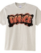 Graffiti Logo DANCE(orange)