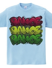 Graffiti Logo DANCE-DANCE-DANCE(ryg)