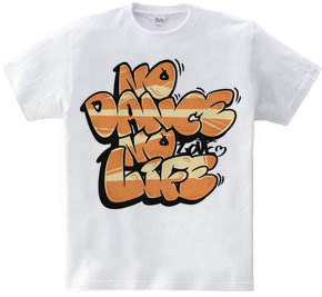 グラフィティロゴ NO DANCE NO LIFE(orange)