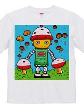 ロボットきのこTシャツ