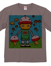 ロボットきのこTシャツ