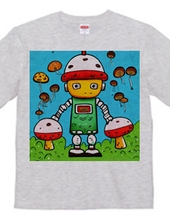 ロボットきのこTシャツ