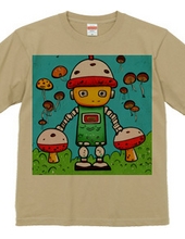 ロボットきのこTシャツ