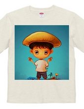 Mushroom Boy T-shirt with a blurred face