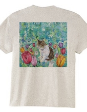 Cats and tulips