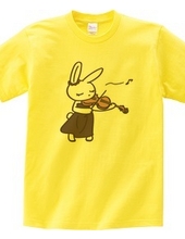 Mr./Ms. Rabbit playing the violin