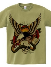 Old School Eagle&Snake&Skull 