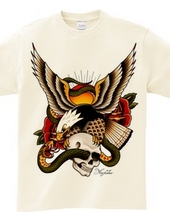 Old School Eagle&Snake&Skull 