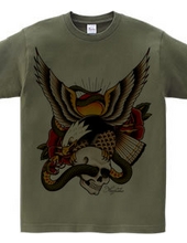 Old School Eagle&Snake&Skull 