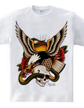 Old School Eagle&Snake&Skull 